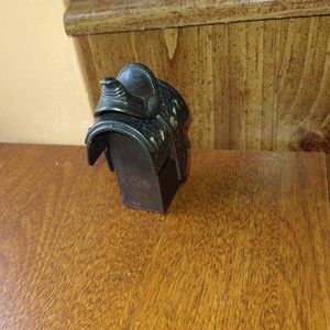 Western Saddle Pencil Sharpener